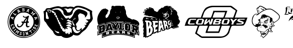 Big-12 font preview